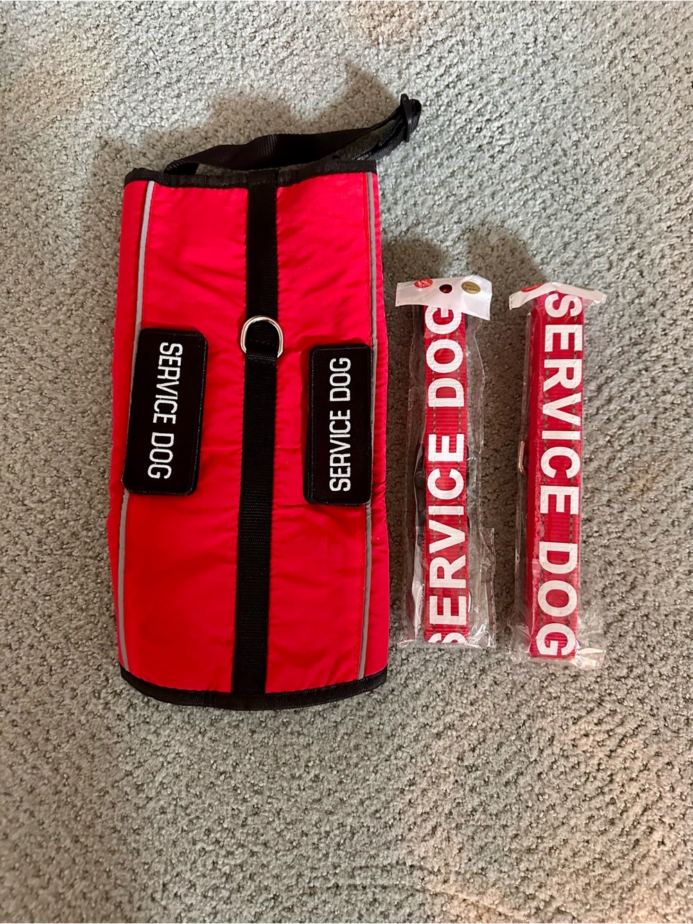 Service Dog Vest with Leash and Collar - BRAND NEW!